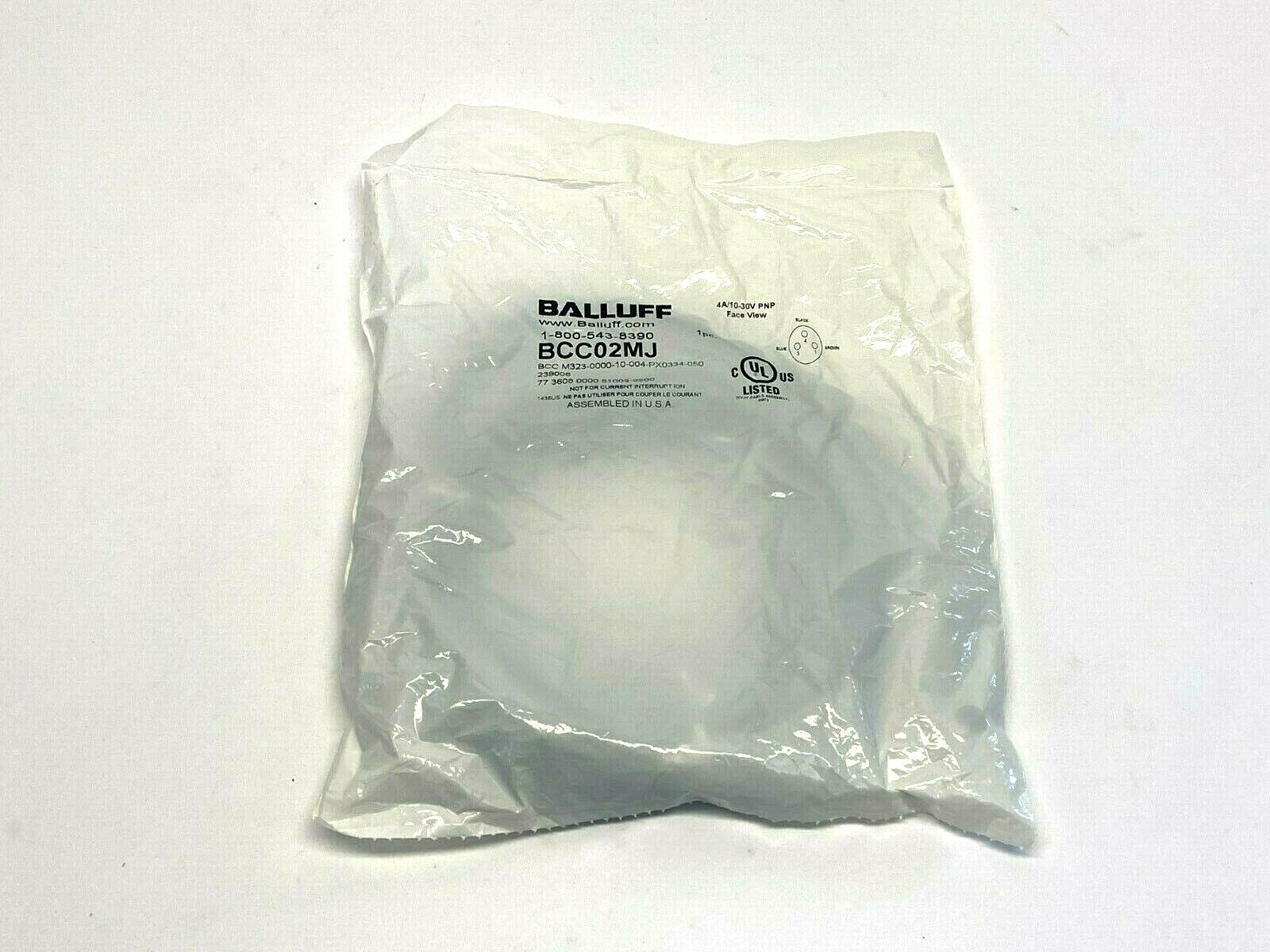 Balluff BCC02MJ Single-Ended Cordset BCC M323-0000-10-004-PX0334-050 - Maverick Industrial Sales