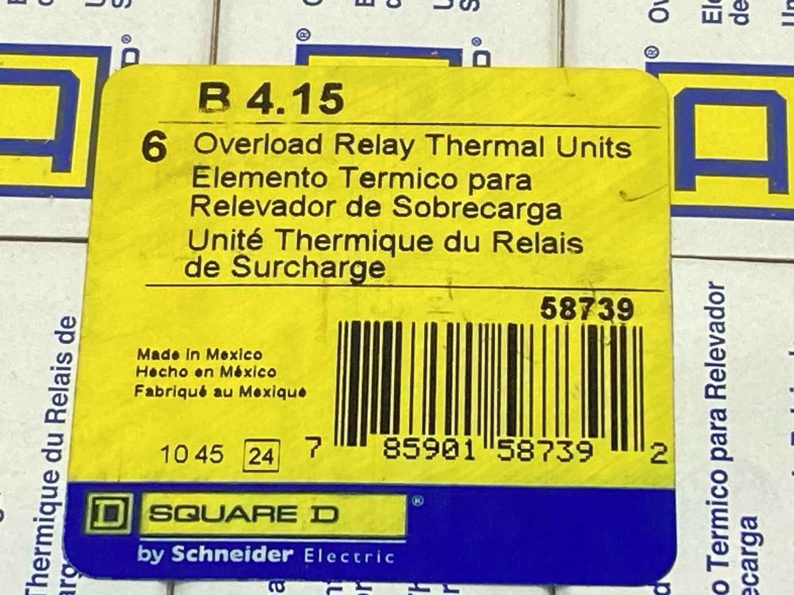 Square D B 4.15 Overload Relay Thermal Units LOT OF 6 - Maverick Industrial Sales