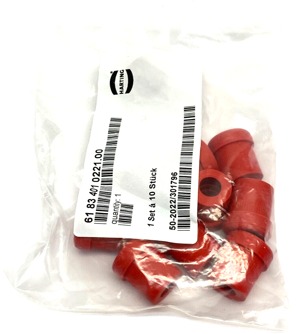 Harting 6183401022100 Cable Seal Insert 9-13mm For Y-Distributor RED PKG OF 10 - Maverick Industrial Sales