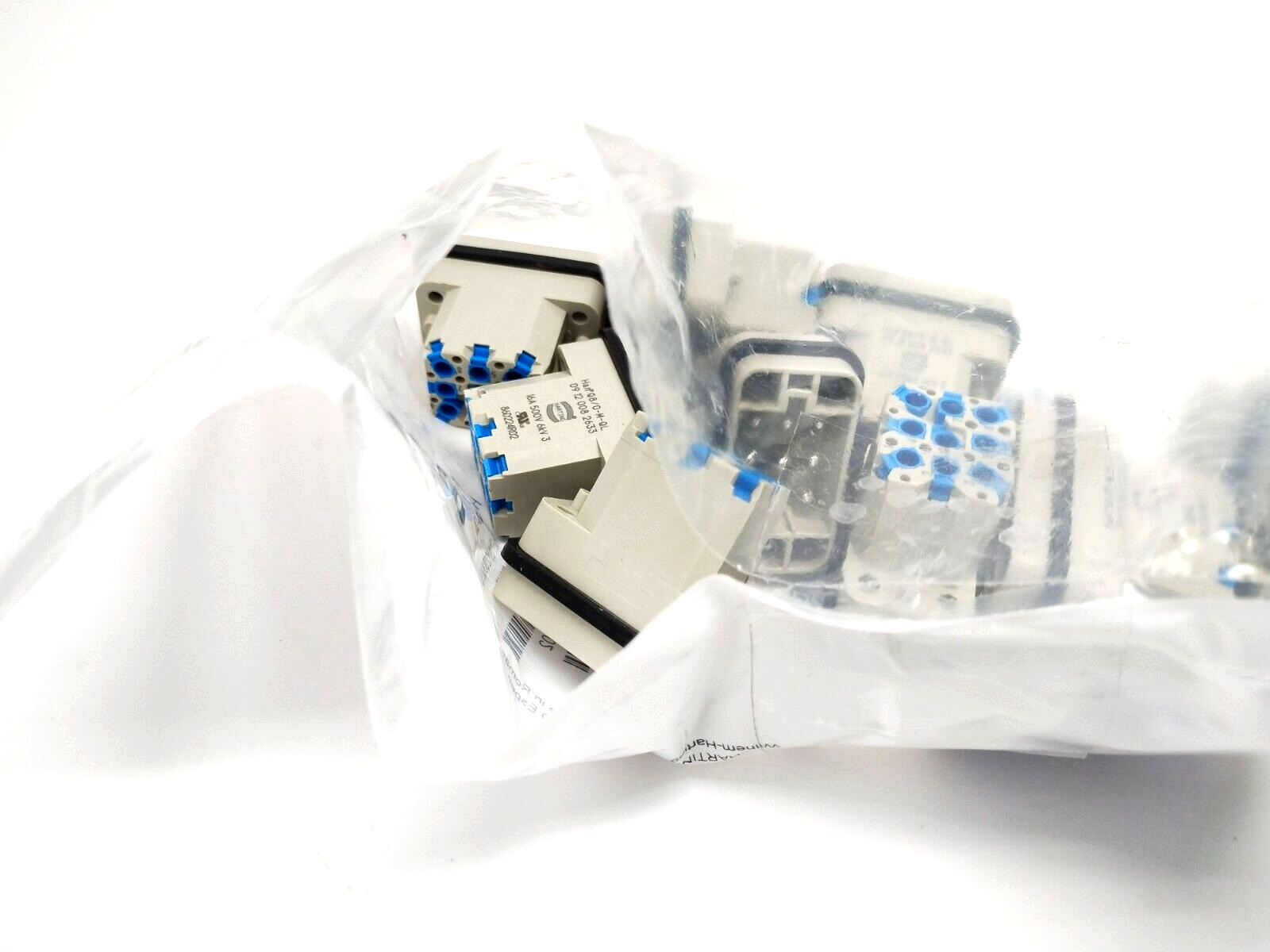 Harting Han Q8/0-M-QL Han-Quick Lock Male Connector Insert 09120082633 10 PACK - Maverick Industrial Sales