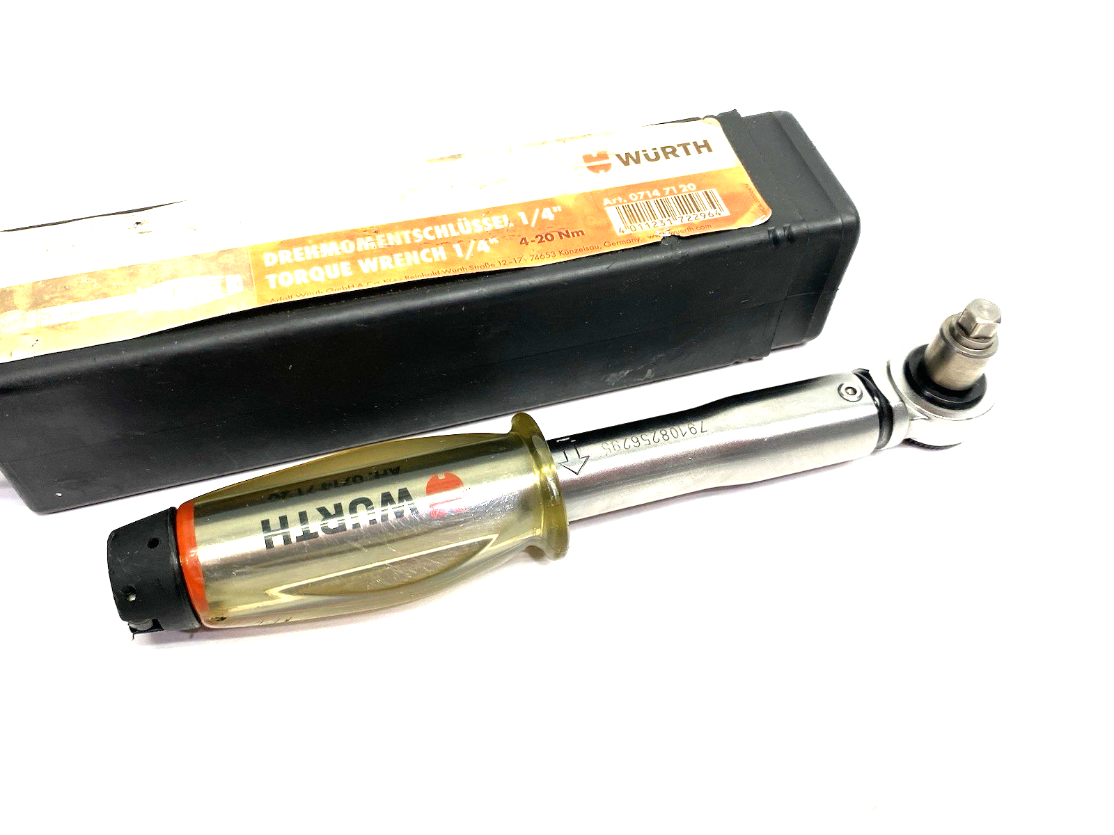 07147120 | Wurth Torque Wrench 1/4" 4-20Nm, Reversible Ratchet, 0714720020 - Used - Maverick Industrial Sales