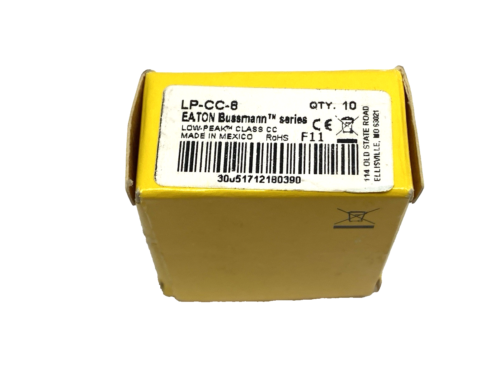 LP-CC-8 | Eaton Bussmann Time Delay Dual Element Fuse 600VAC 150VDC 8A BOX OF 6 - New – Open box - Maverick Industrial Sales