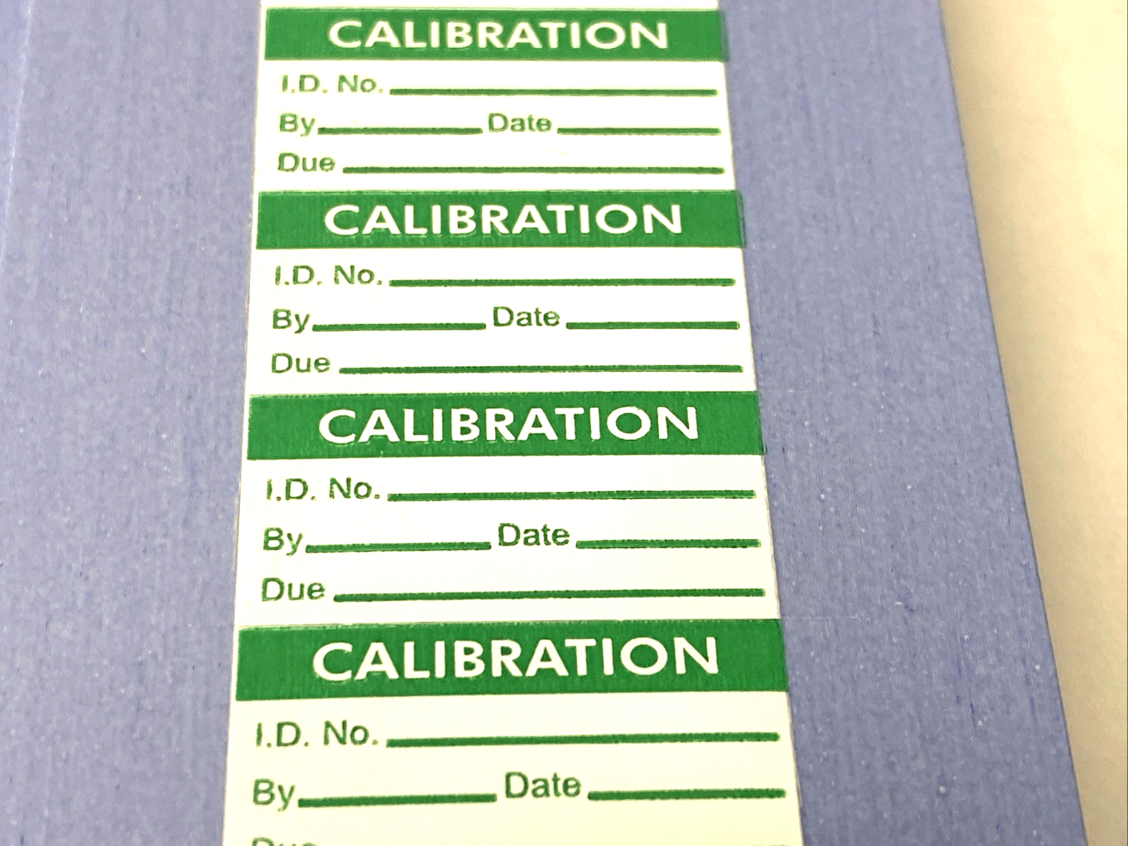 Stranco Inc TC1-21002 Calibration Label 1" x 1/2" Green/White Polyester 350-PACK - Maverick Industrial Sales