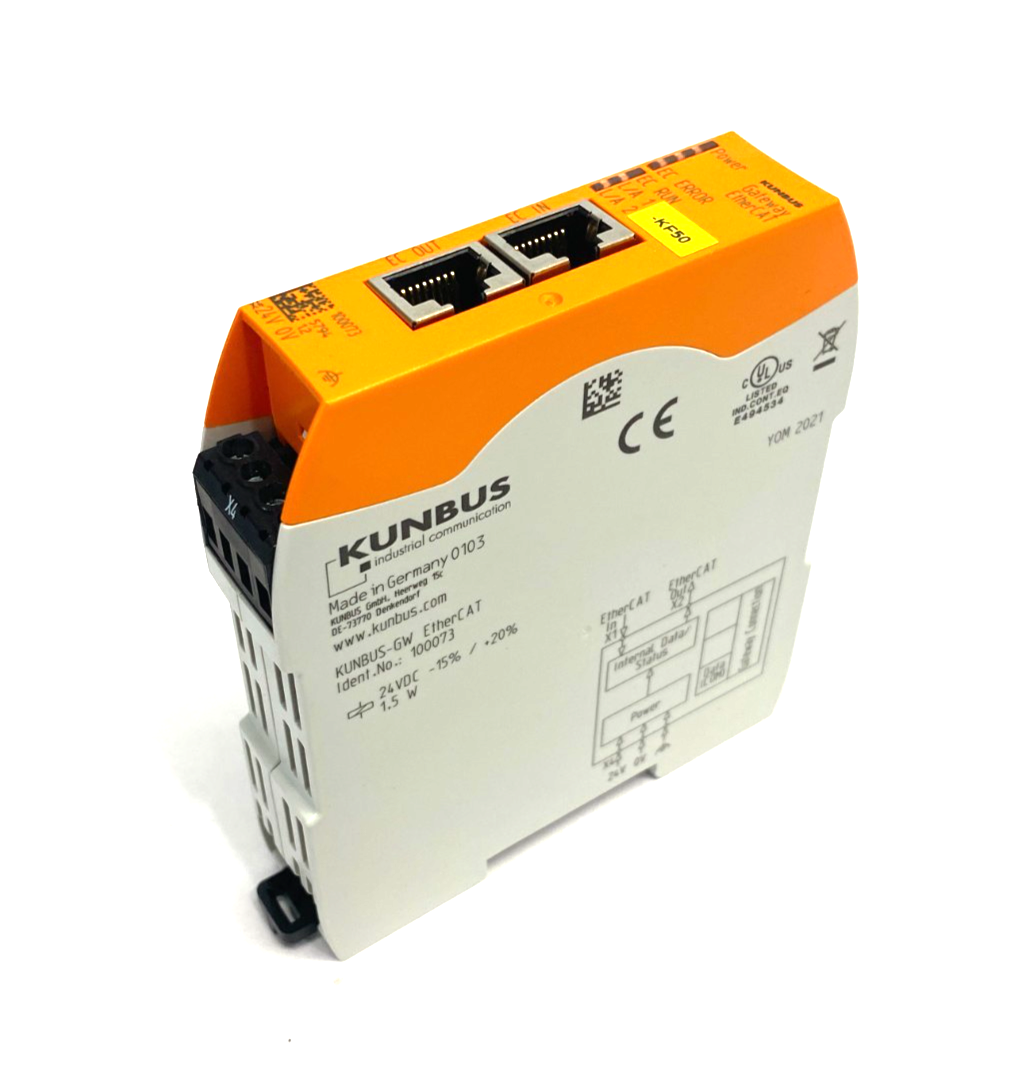 Kunbus 100073 SERCOS III EtherCAT Gateway Slave Module KUNBUS-GW - Maverick Industrial Sales