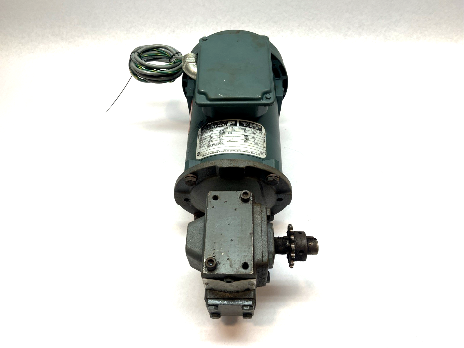 T56S1001A | Reliance Electric 1/4 HP 90V 1750 RPM SE0056C DC Motor - Used - Maverick Industrial Sales