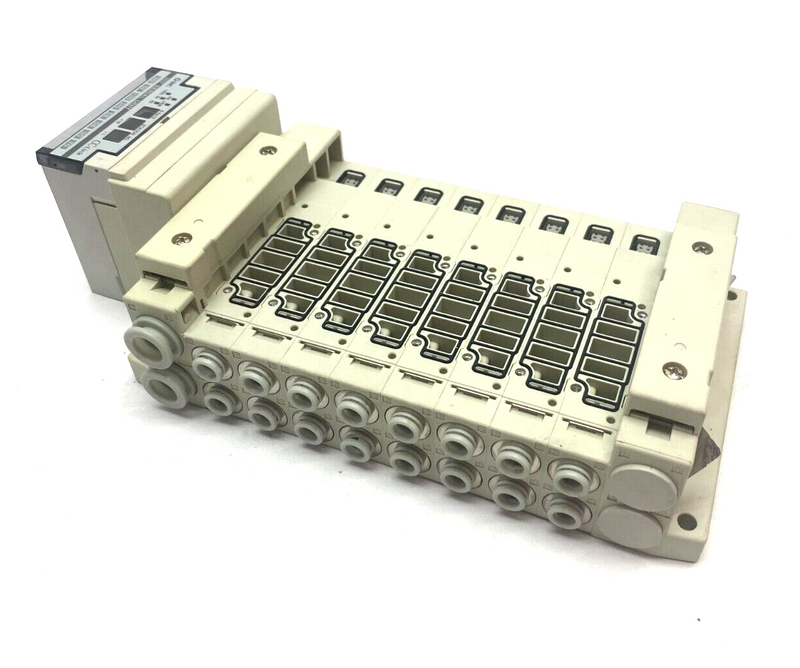 SMC SS5V2-10S3VD-08D-C6 Base Mounted Pneumatic Manifold 8-Port CC-Link Ser Unit - Maverick Industrial Sales