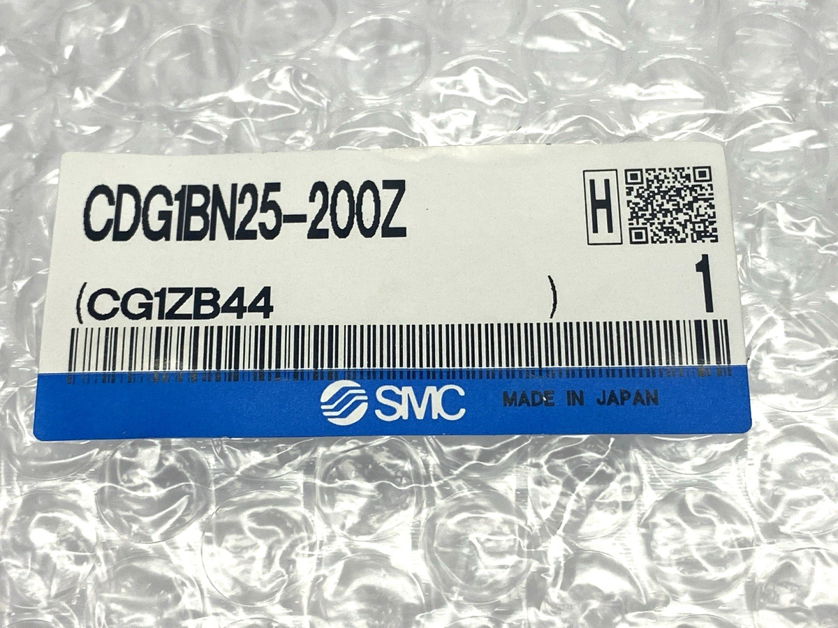 CDG1BN25-200Z | SMC Pneumatic Cylinder Double-Acting 25mm Bore 200mm Stroke - New – Open box - Maverick Industrial Sales
