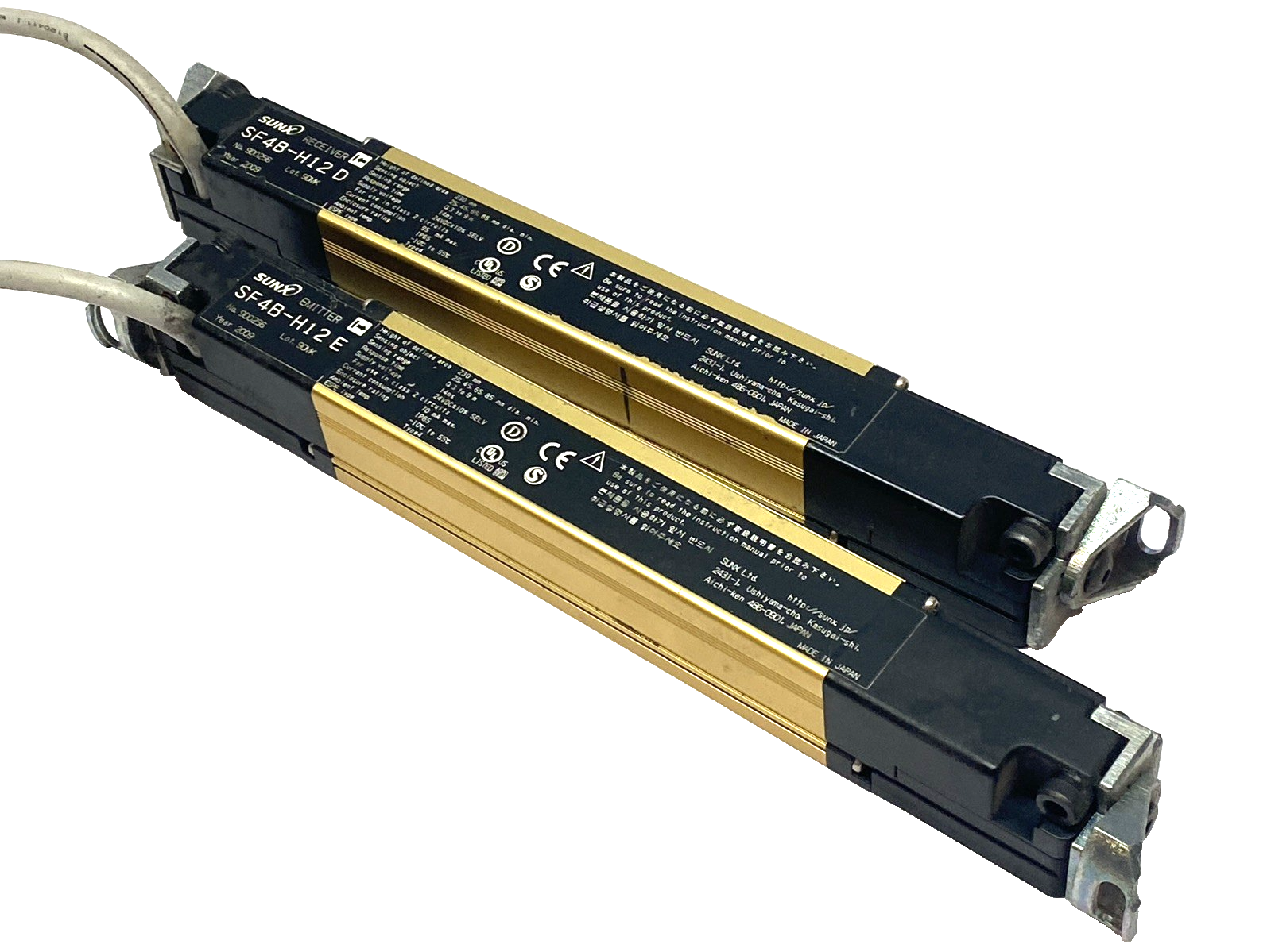 Sunx SF4B-H12D/E Safety Light Curtain Set 230mm 12-Beam - Emitter Receiver - Maverick Industrial Sales
