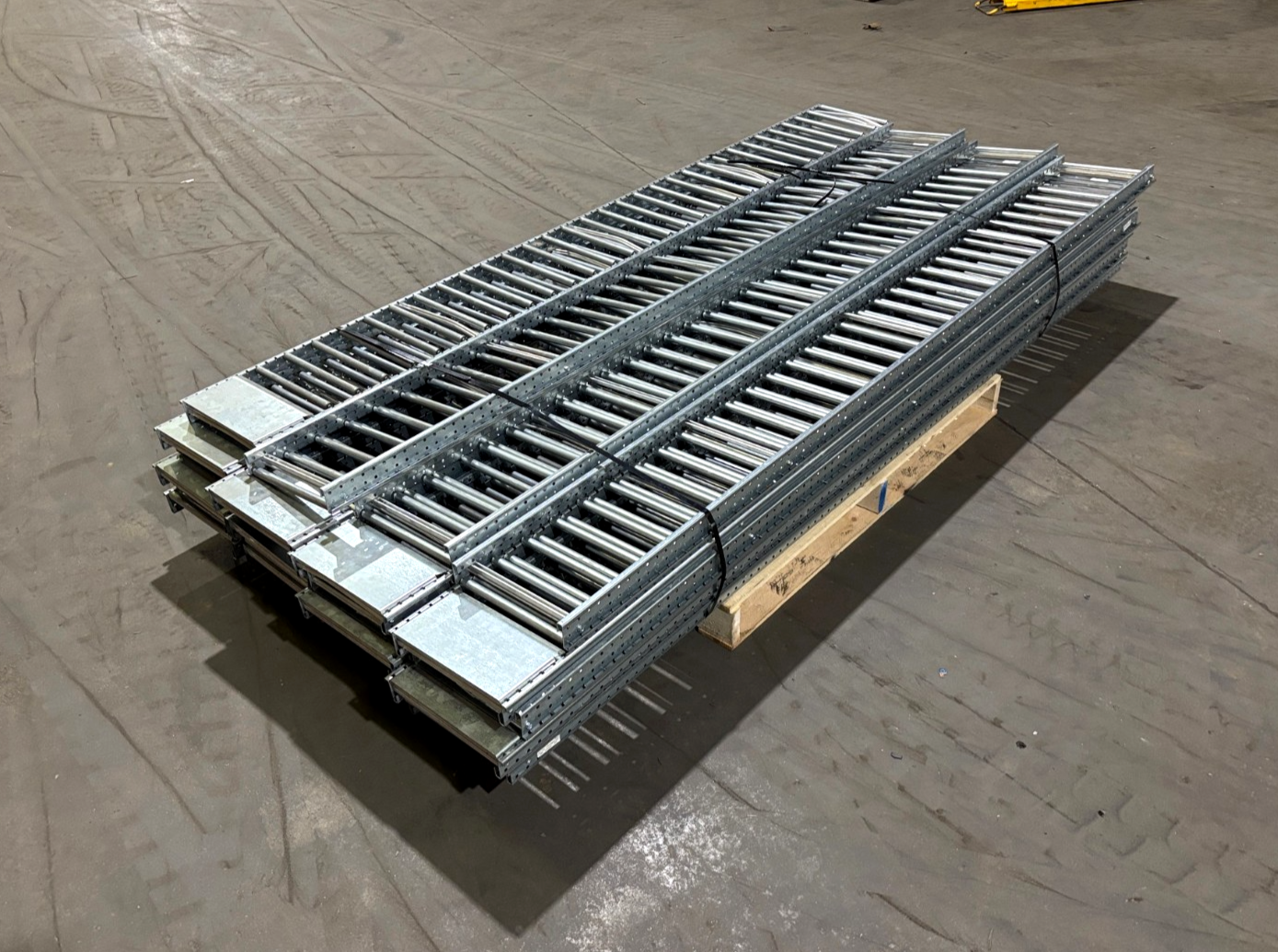 Mallard Manufacturing SKIP-12-006B Gravity Flow Racking, 98"L x 11.5"W LOT OF 20 - Maverick Industrial Sales