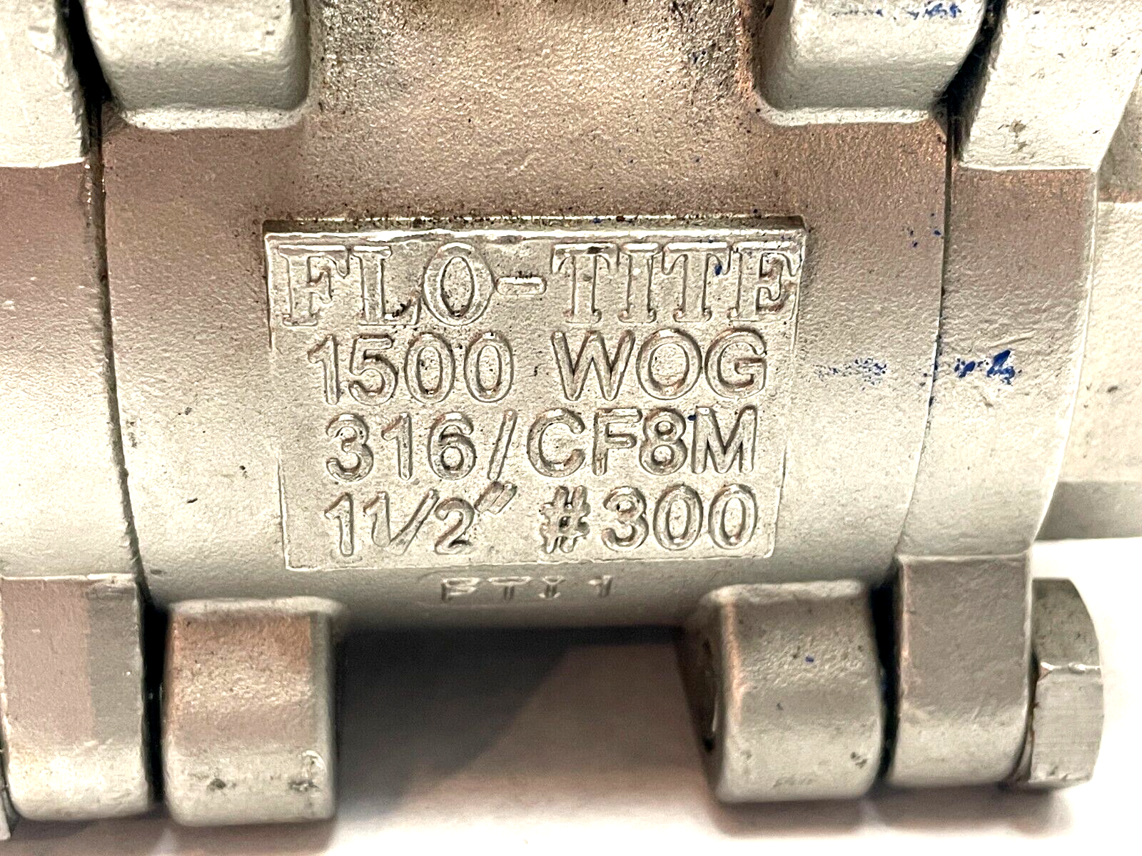 Flo-Tite 1-1/2" Ball Valve 1500 WOG CF8M 316 - Used - Maverick Industrial Sales