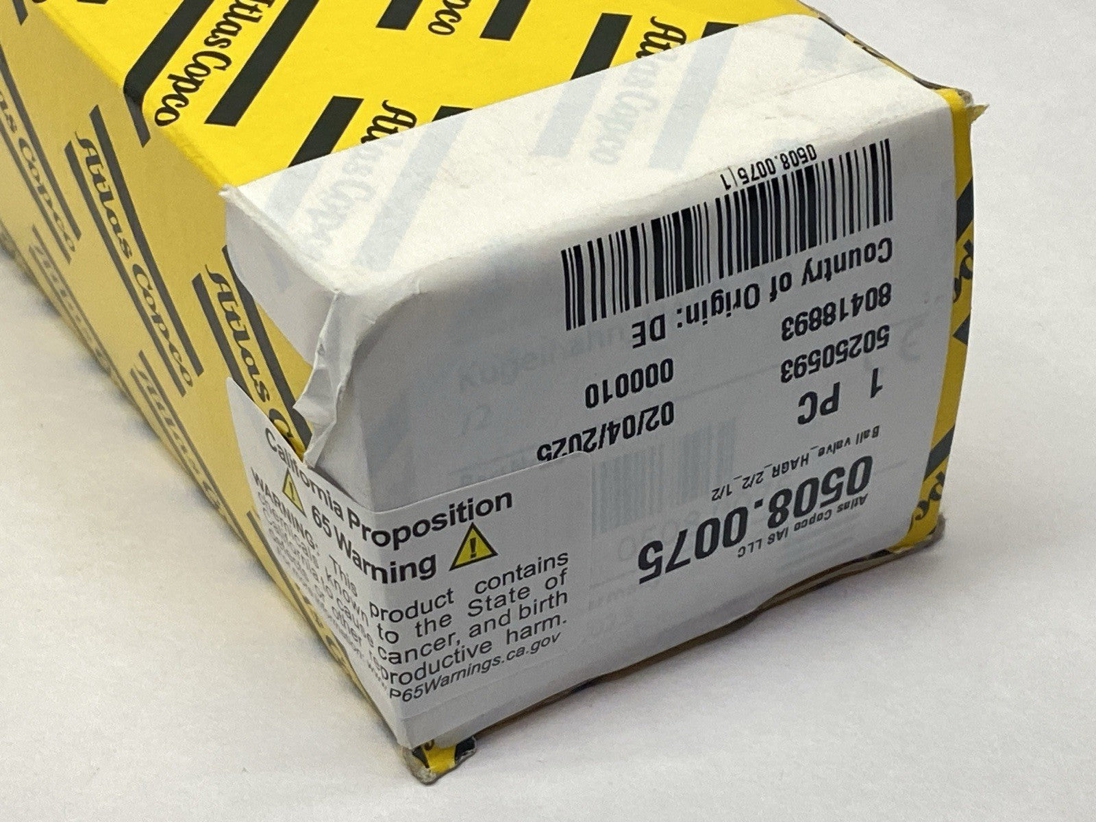 Atlas Copco 0508.0075 Ball Valve - Maverick Industrial Sales