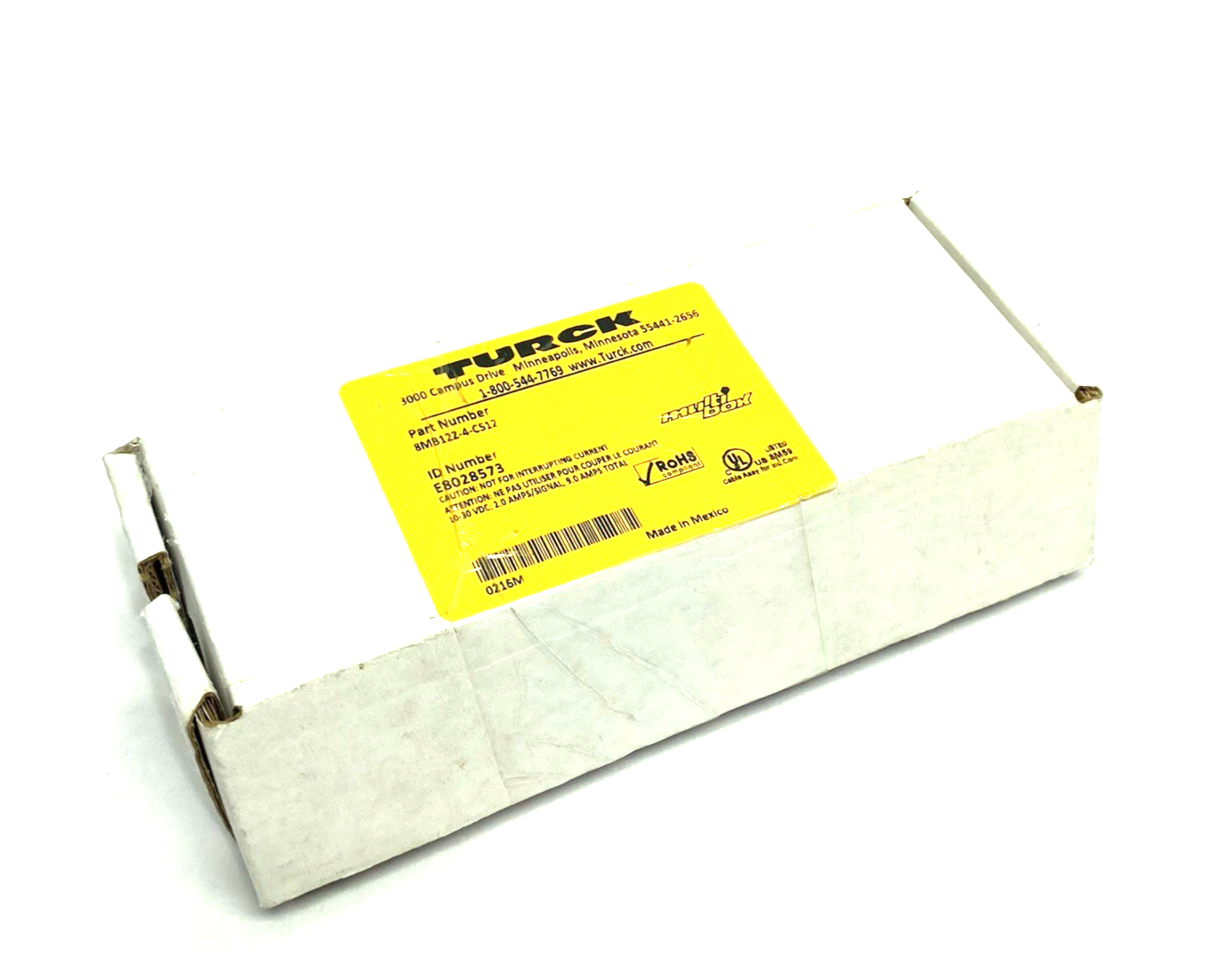 8MB12Z-4-CS12 | Turck multibox Junction Box, 8-Port M12, M23 Homerun, E8028573 - New Other - Maverick Industrial Sales