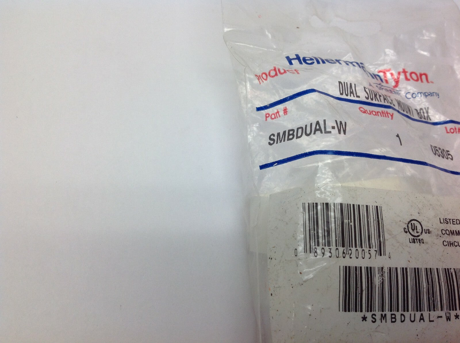 Hellermann Tyton SMBDUAL-W Dual Surface Mount Box - Maverick Industrial Sales