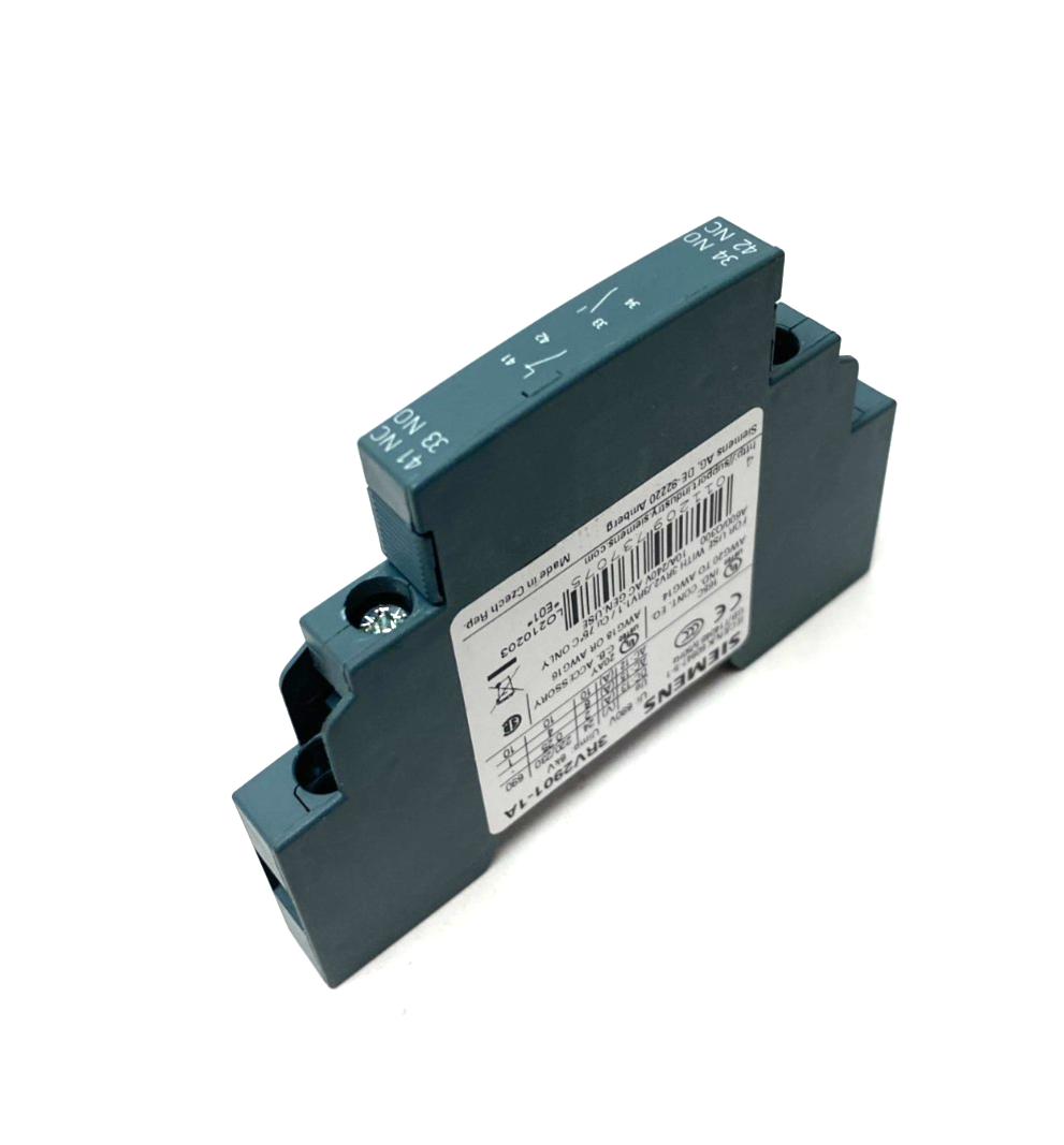 Siemens 3RV2901-1A Lateral Auxiliary Switch 1NO + 1NC - Maverick Industrial Sales