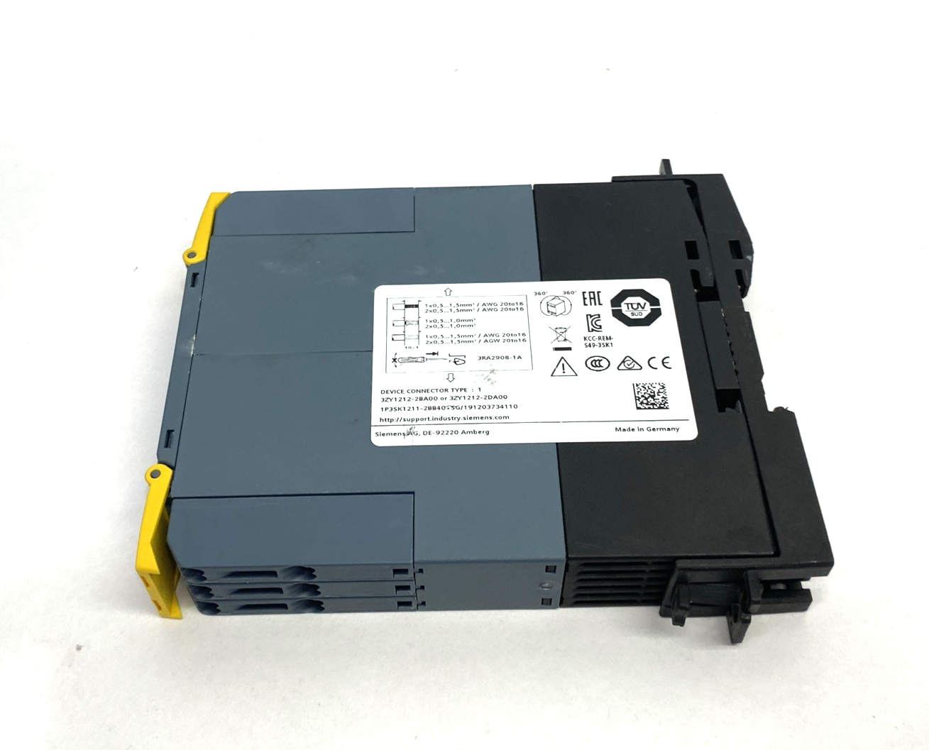 3SK1211-2BB40 | Siemens SIRIUS Safety Relay, Spring Type w/ 3ZY1212-2DA00 - Used - Maverick Industrial Sales