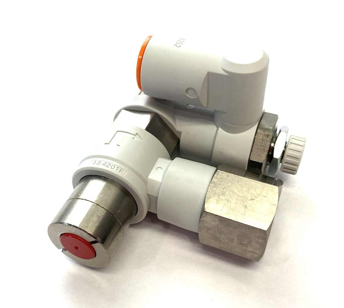 ASP630F-U04-13-X352 | SMC Pilot Check Speed Control Valve, Residual Relief Valve - New – Open box - Maverick Industrial Sales