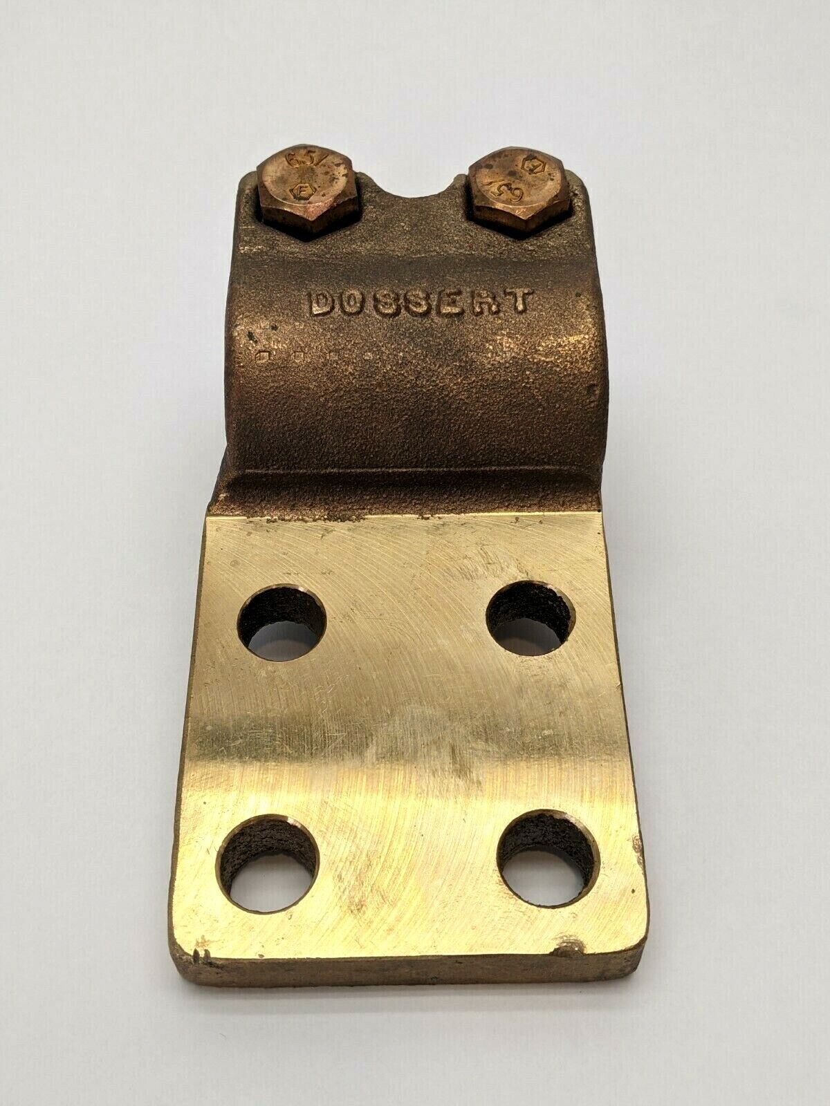 Dossert SCB150-1-3N-90V-T12 Bronze Copper Stud Flat Bar Threaded Lug Connector - Maverick Industrial Sales