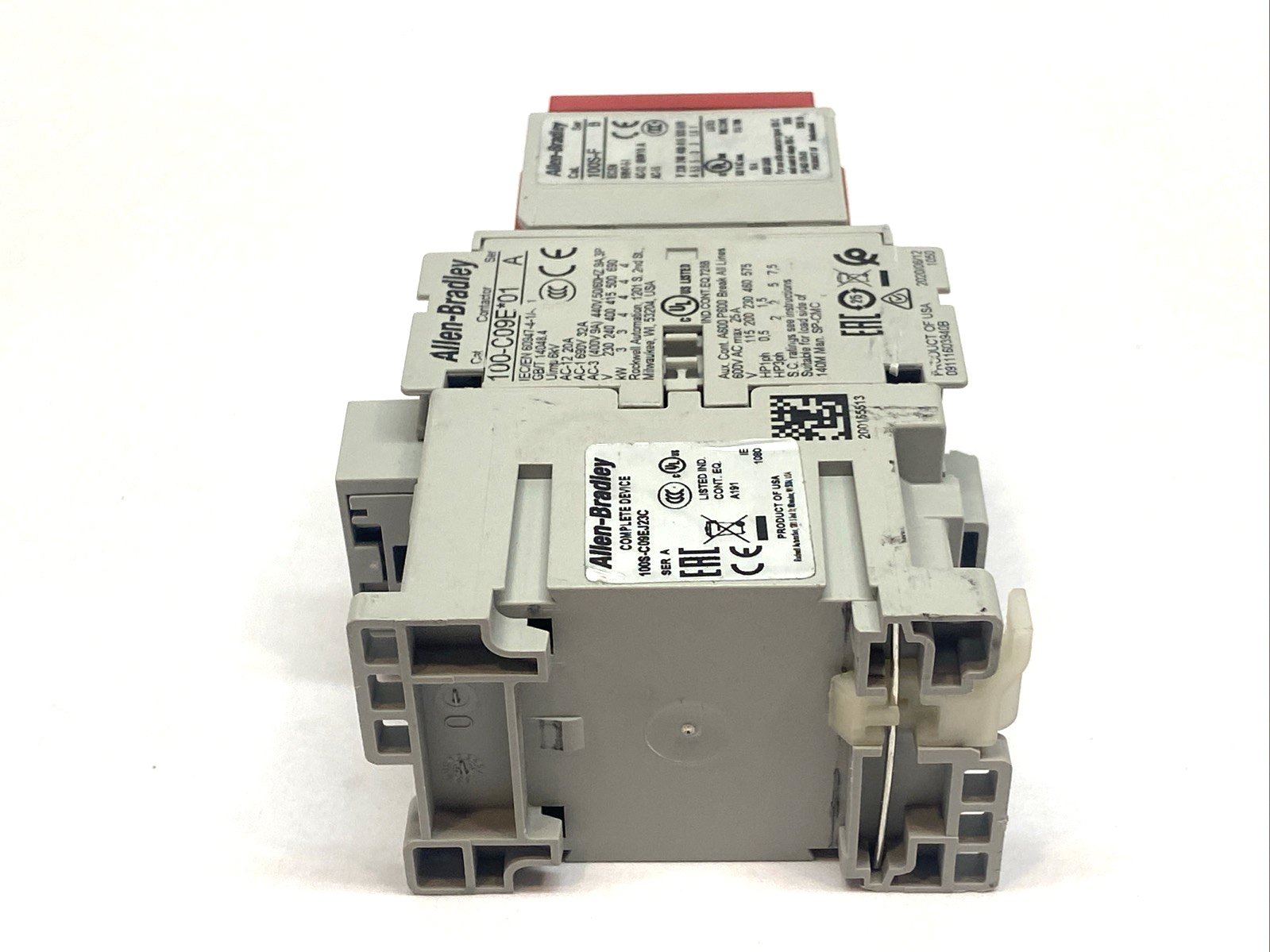 Allen Bradley 100S-C09EJ23C Ser. A Safety Contactor 440V 50/60Hz 9A 3P - Maverick Industrial Sales