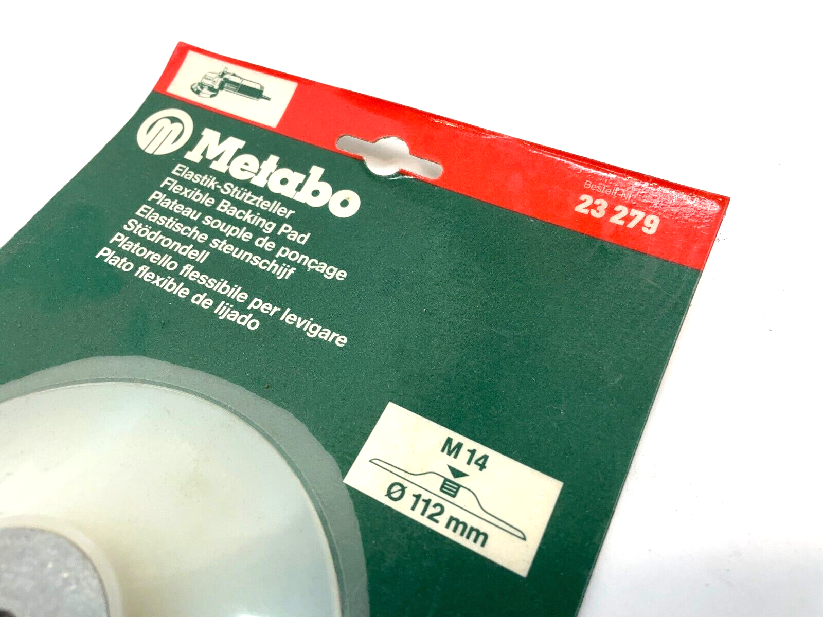 Metabo 23-279 Flexible Backing Pad 4-1/2", 112mm, M14 Nut, Angle Grinder - Maverick Industrial Sales