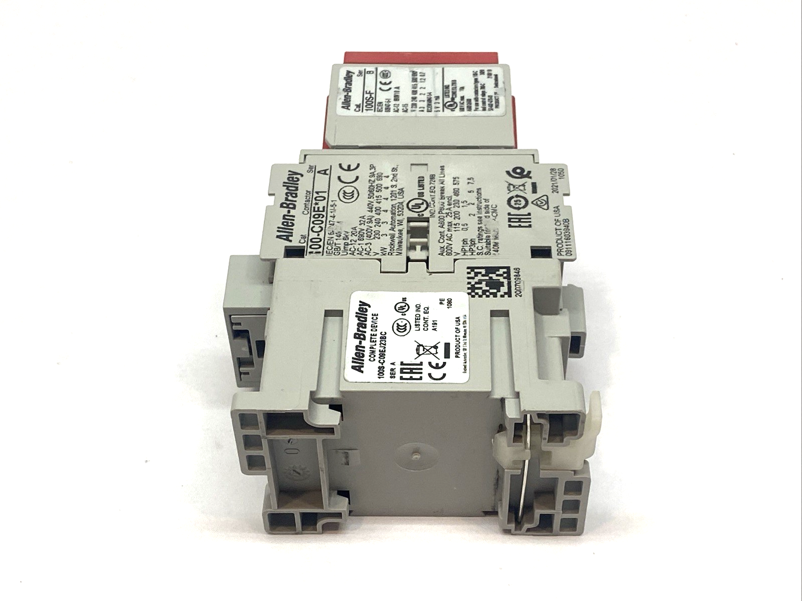 Allen Bradley 100S-C09EJ23BC Ser. A Safety Contactor 440V 50/60Hz 9A 3P - Maverick Industrial Sales