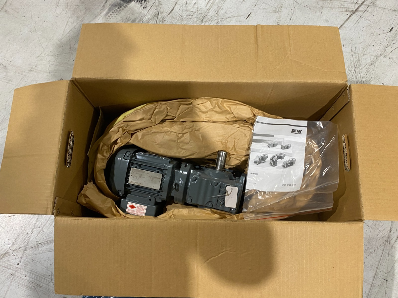 SEW-Eurodrive 25.7864249901.0001.20.48 Right Angle Gearmotor S47DRS71S4 - Maverick Industrial Sales