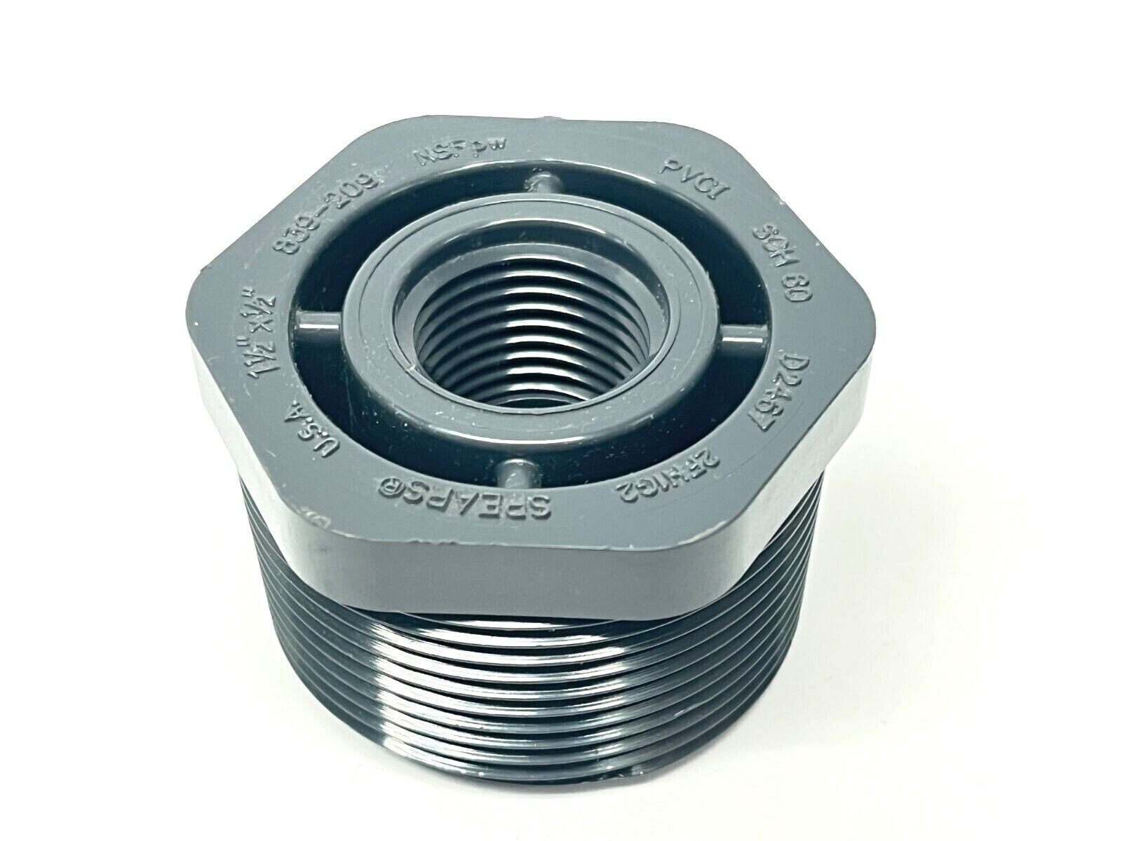 Spears 839-209 Reducing Bushing 1-1/2" x 1/2" SCH 80 PVC - Maverick Industrial Sales