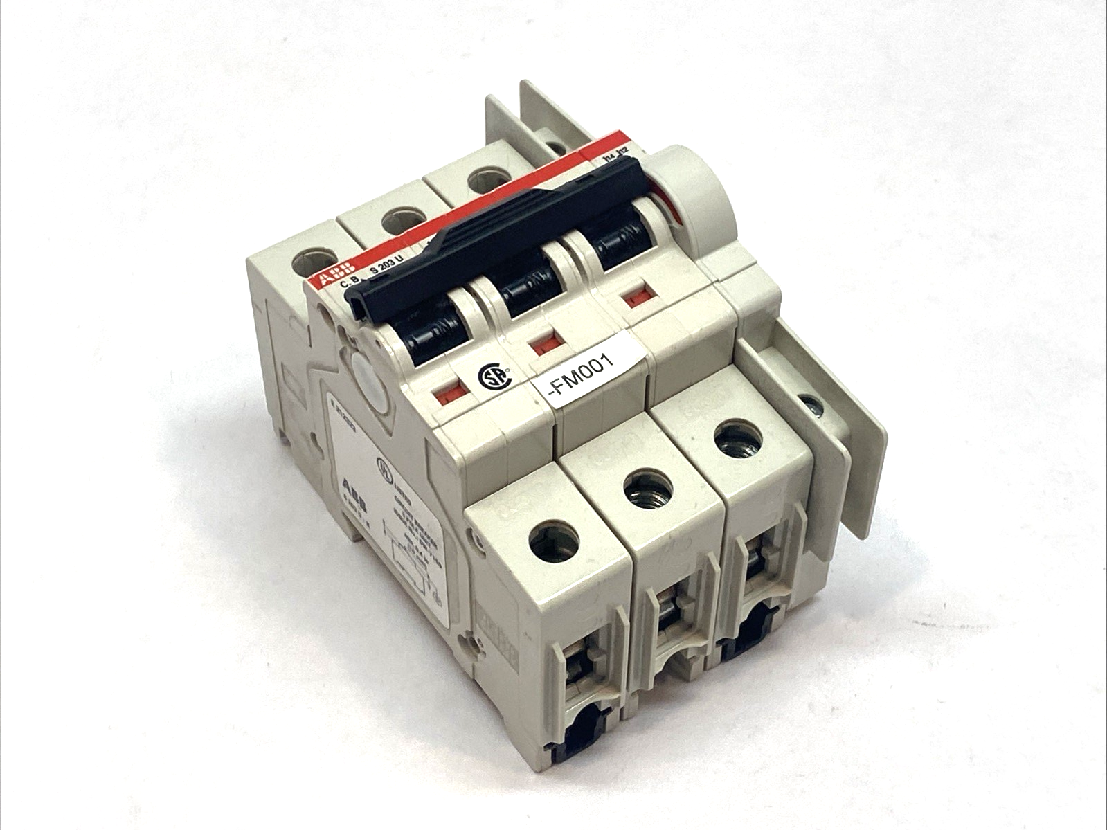 ABB S203U-K40A Circuit Breaker 3-Pole 240V 50/60HZ - Maverick Industrial Sales