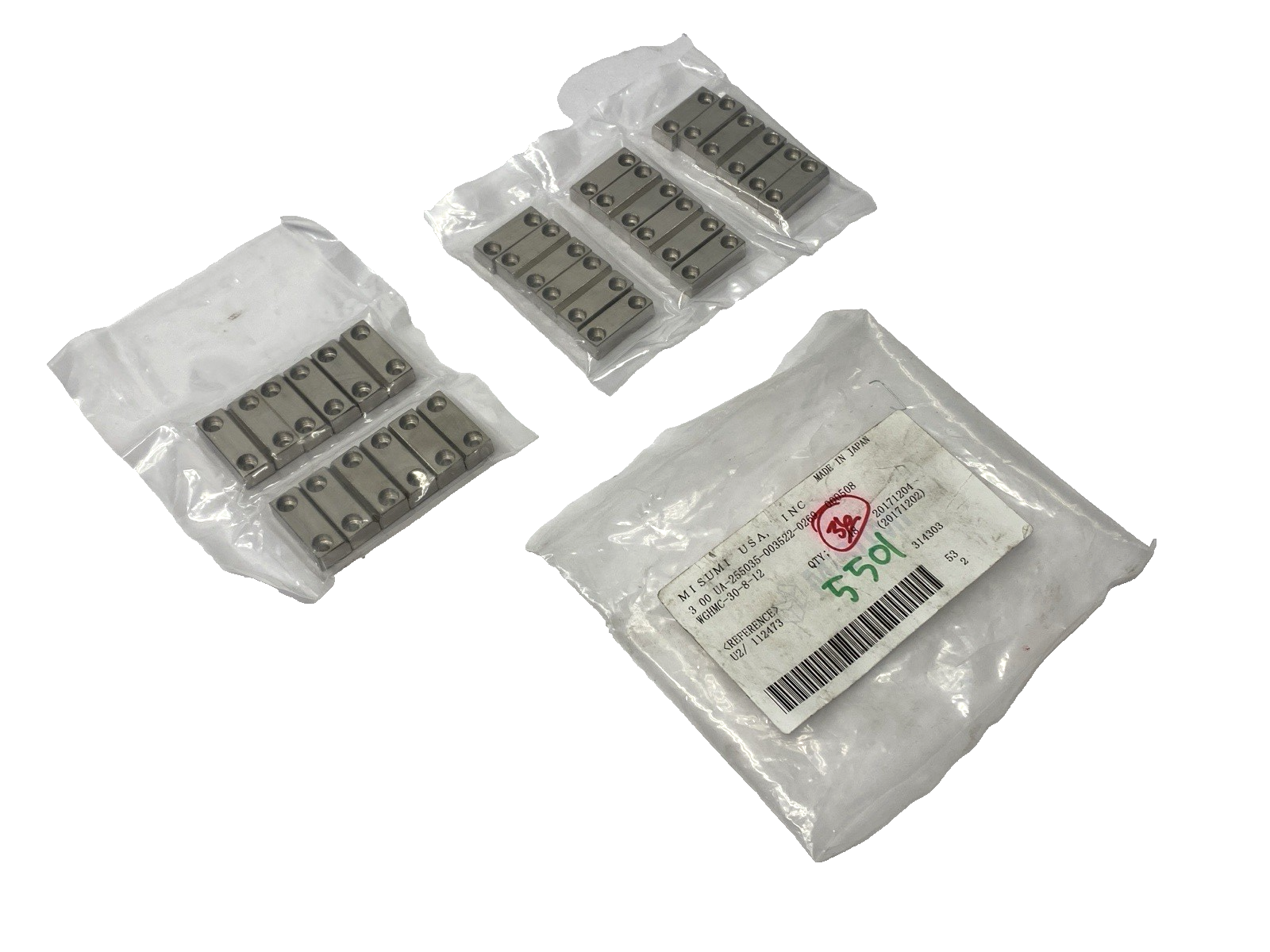 WGHMC-30-8-12 | Misumi Carbon Steel Straight Guide 30mm x 8mm x 12mm LOT OF 30 - New Other - Maverick Industrial Sales