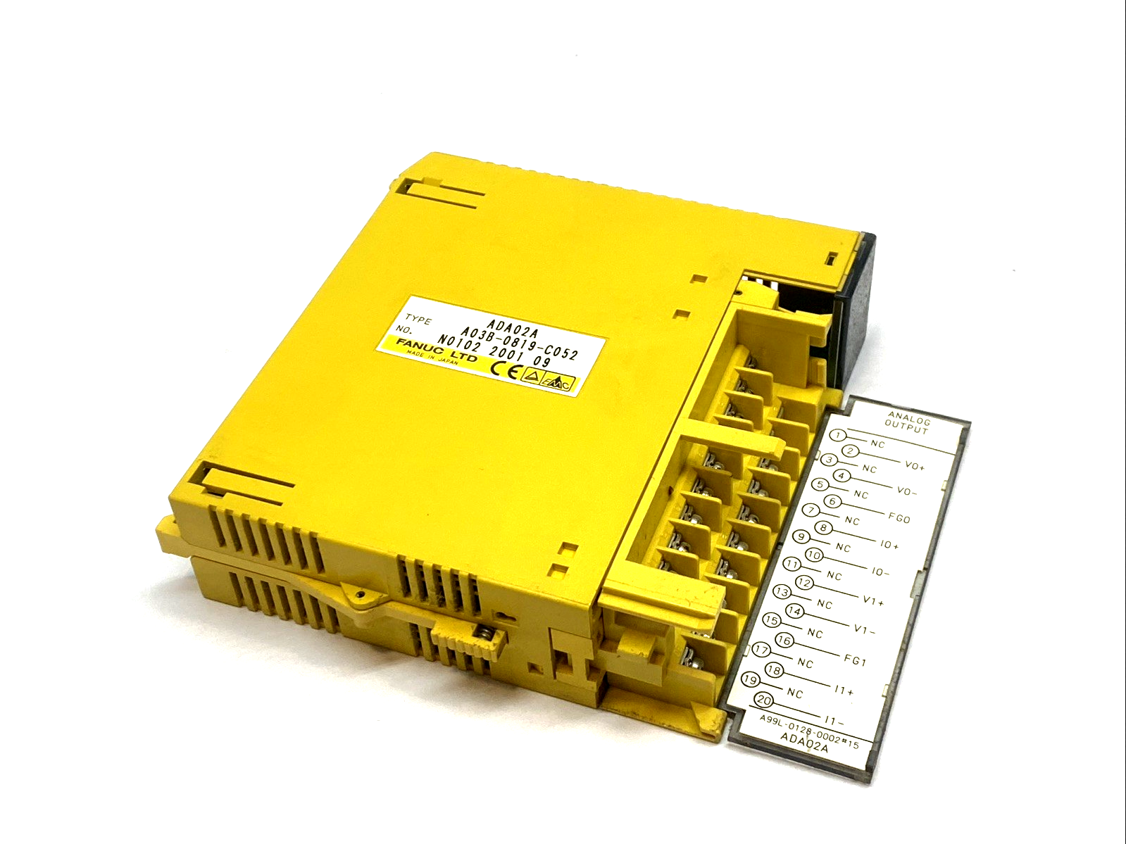 ADA02A | Fanuc Analog Output Module 12-Bit 2-Channel A03B-0819-C052 MISSING SCREWS - Used - Maverick Industrial Sales