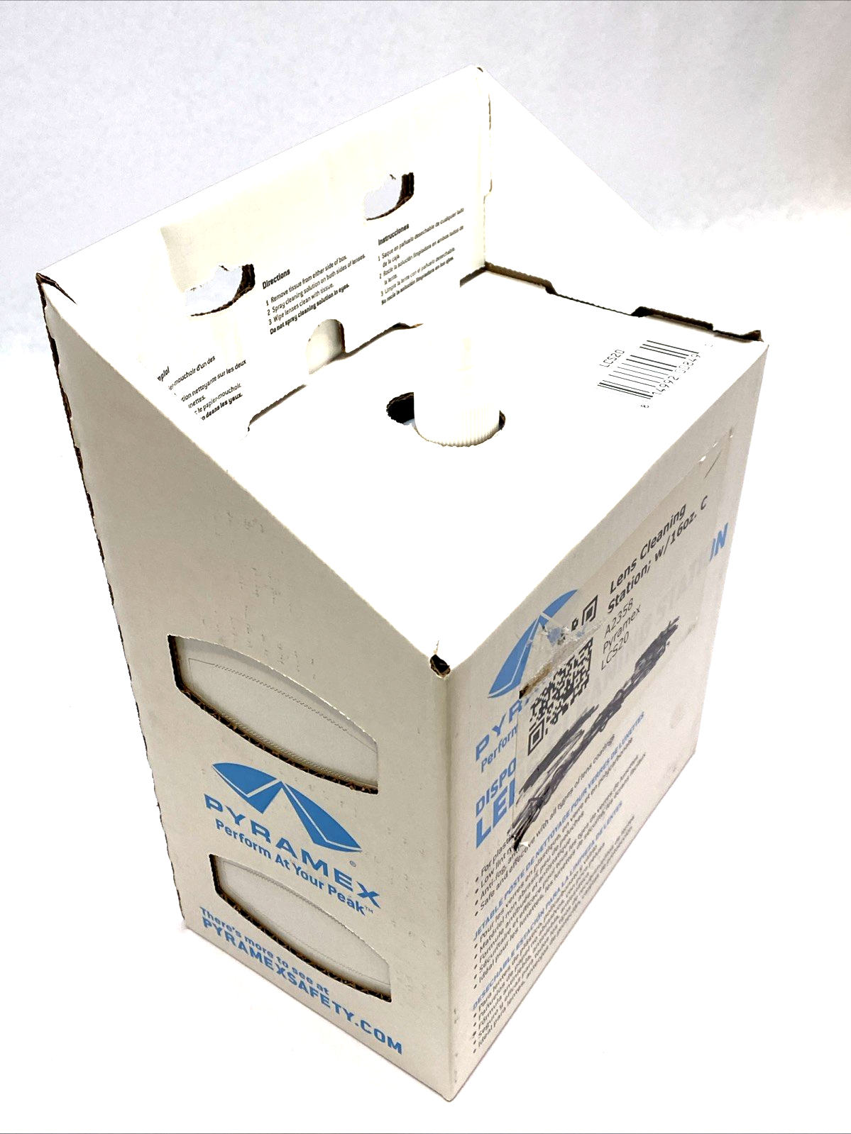 LCS20 | Pyramex Lens Cleaning Station 16oz Solution 1200 Tissues Safety Glasses - New - Maverick Industrial Sales