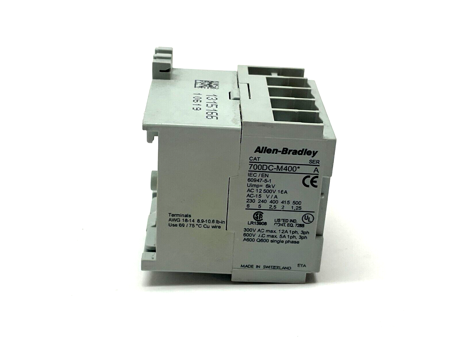 Allen Bradley 104-M05NKD3 Ser. A Mini Contactor 110V 50 Hz 120V 60 Hz - Maverick Industrial Sales