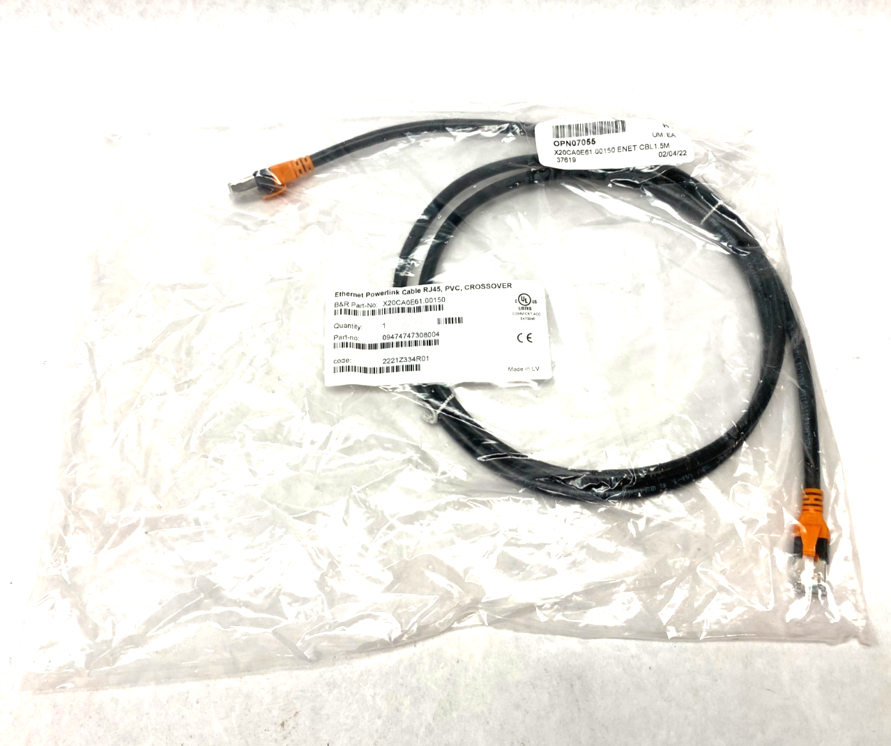 X20CA0E61.00150 | B&R Automation Ethernet POWERLINK Crossover Cable 2x RJ45 - New - Maverick Industrial Sales