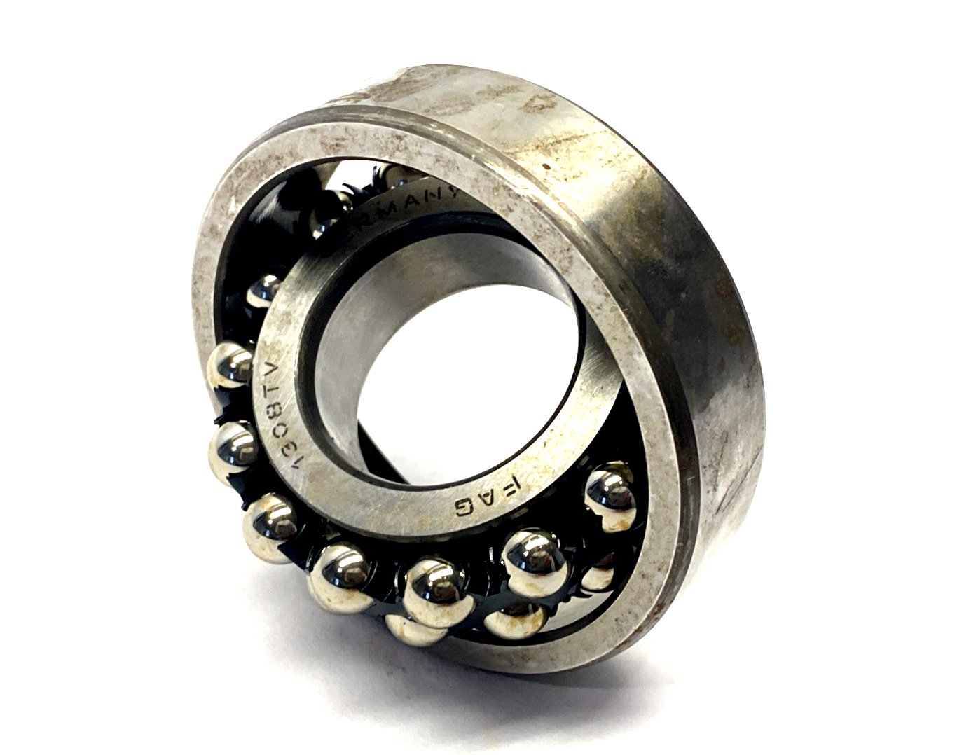1308TV | FAG Double Row Self Aligning Ball Bearing 40mm Bore x 90mm OD, 23mm Wide - New – Open box - Maverick Industrial Sales