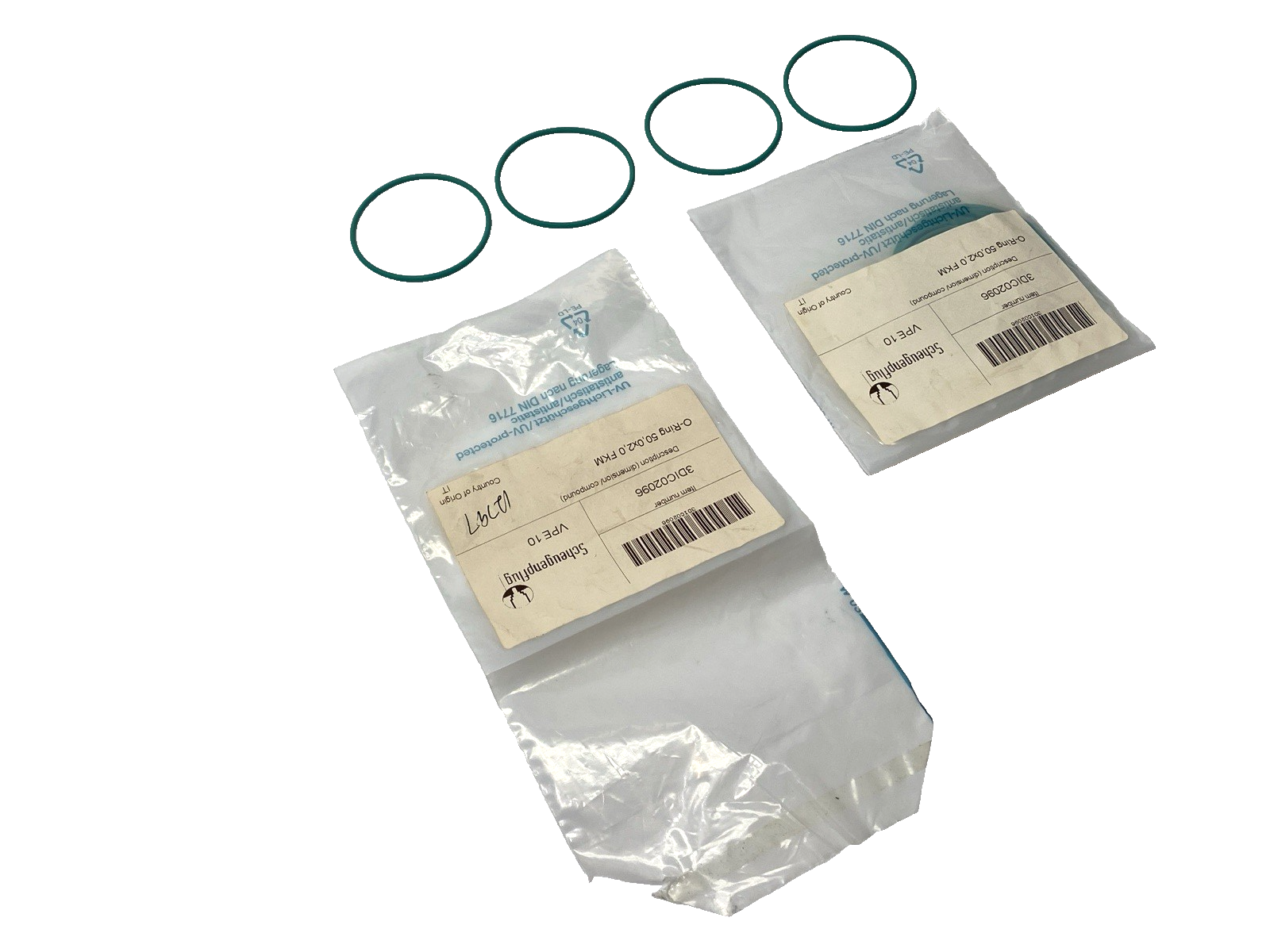 Scheugenpflug 3DIC02096 O-Ring 50mm X 2mm FKM LOT OF 14 - Maverick Industrial Sales
