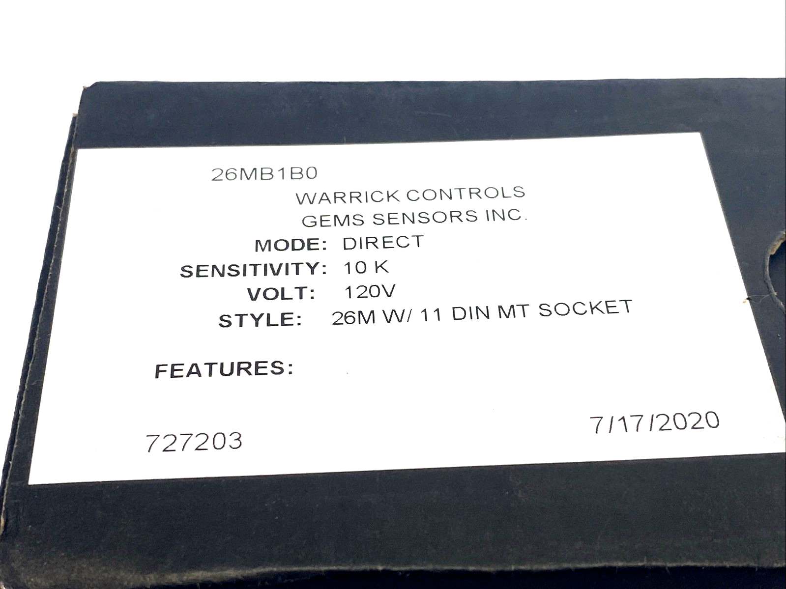 Warrick Controls GEMS Liquid Level Controller/Relay, 11-Pin Socket Plug-In - Maverick Industrial Sales