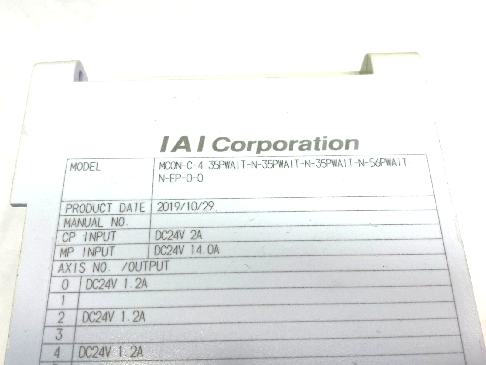 IAI MCON-C-4-35PWAIT-N-35PWAIT-N-35PWAIT-N-56PWAIT-N-EP-0-0 Actuator Controller - Maverick Industrial Sales
