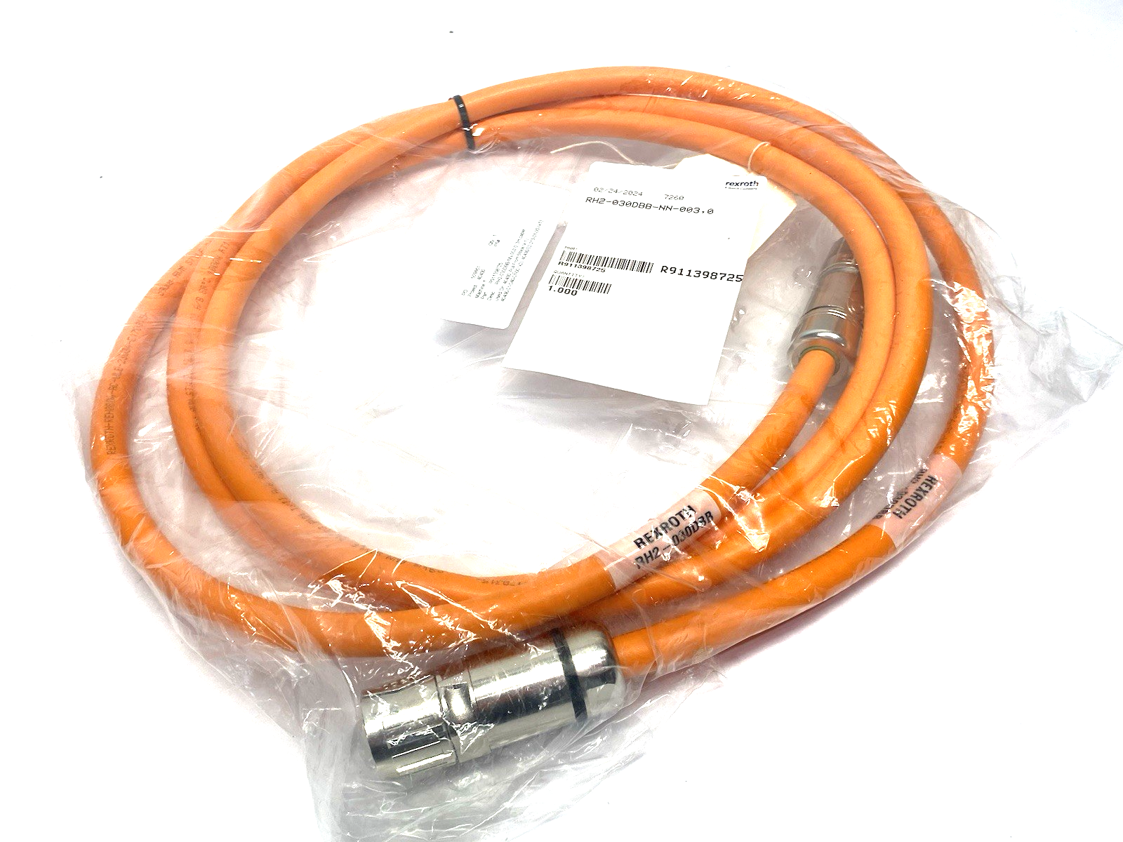 R911398725 | Bosch Rexroth Hybrid Servo Cable 3m Length RH2-030DBB-NN-003,0 - New - Maverick Industrial Sales