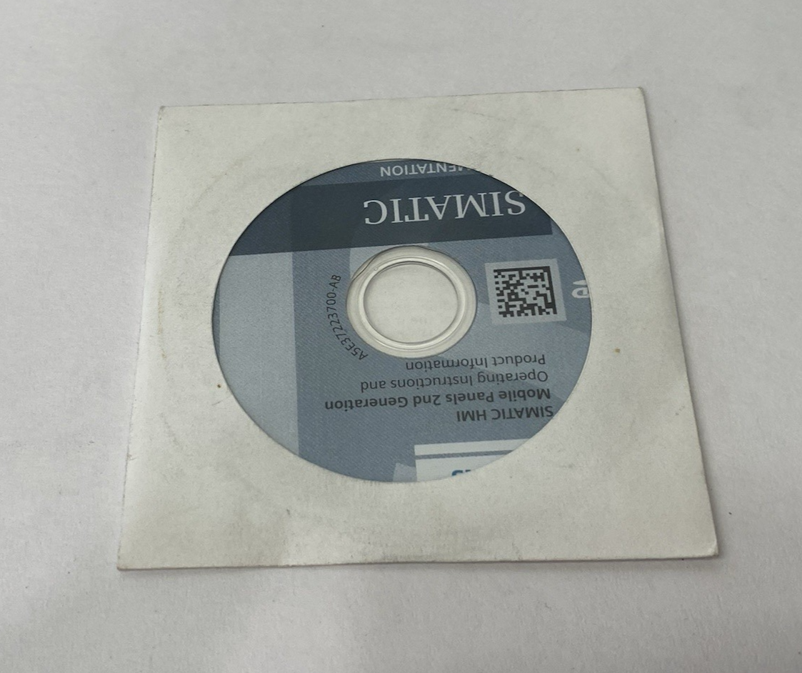 SIMATIC HMI | Siemens Mobile Panel 2nd Gen Operating Instructions CD Disk - New - Maverick Industrial Sales