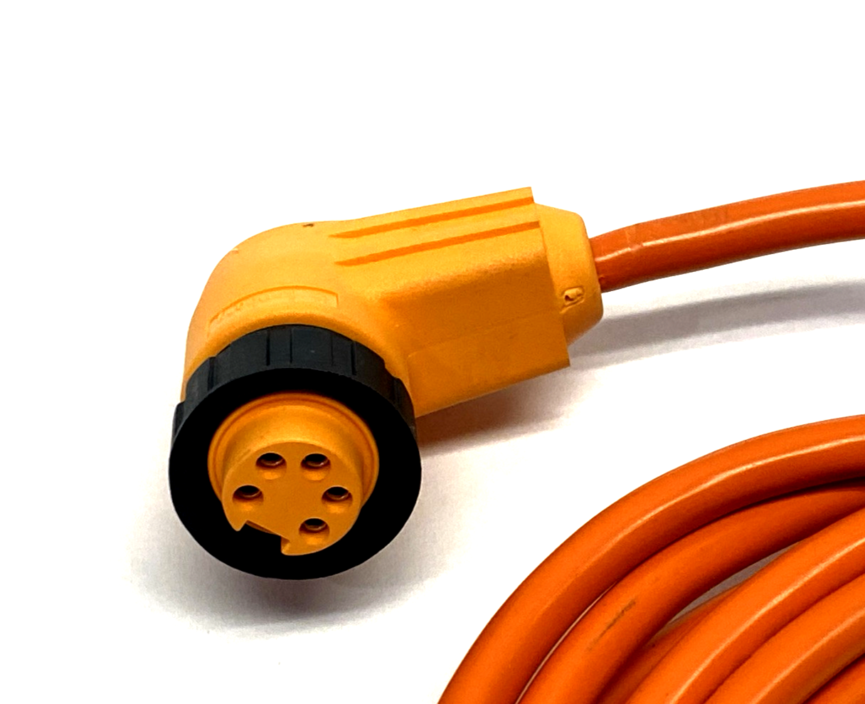Lumberg RKW 50-04/5 M 7/8" Power Cordset Right Angle Female 5-Pin 5m 13765 - Maverick Industrial Sales