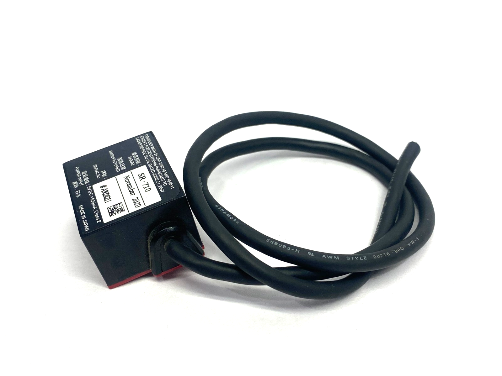 SR-710 | Keyence Fixed-Type Ultra-Compact Code Reader, Middle Range CUT CABLE - Used - Maverick Industrial Sales