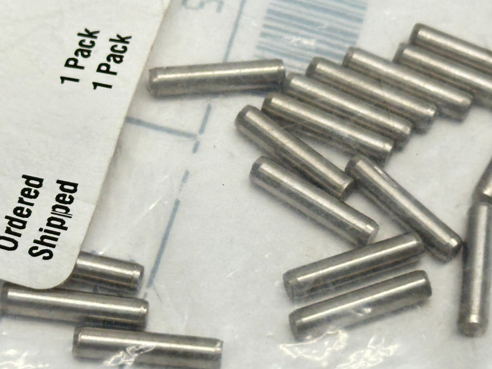 93600A364 316 Stainless Steel Dowel Pin 3mm Diameter 14mm Long PACK OF 25 - Maverick Industrial Sales