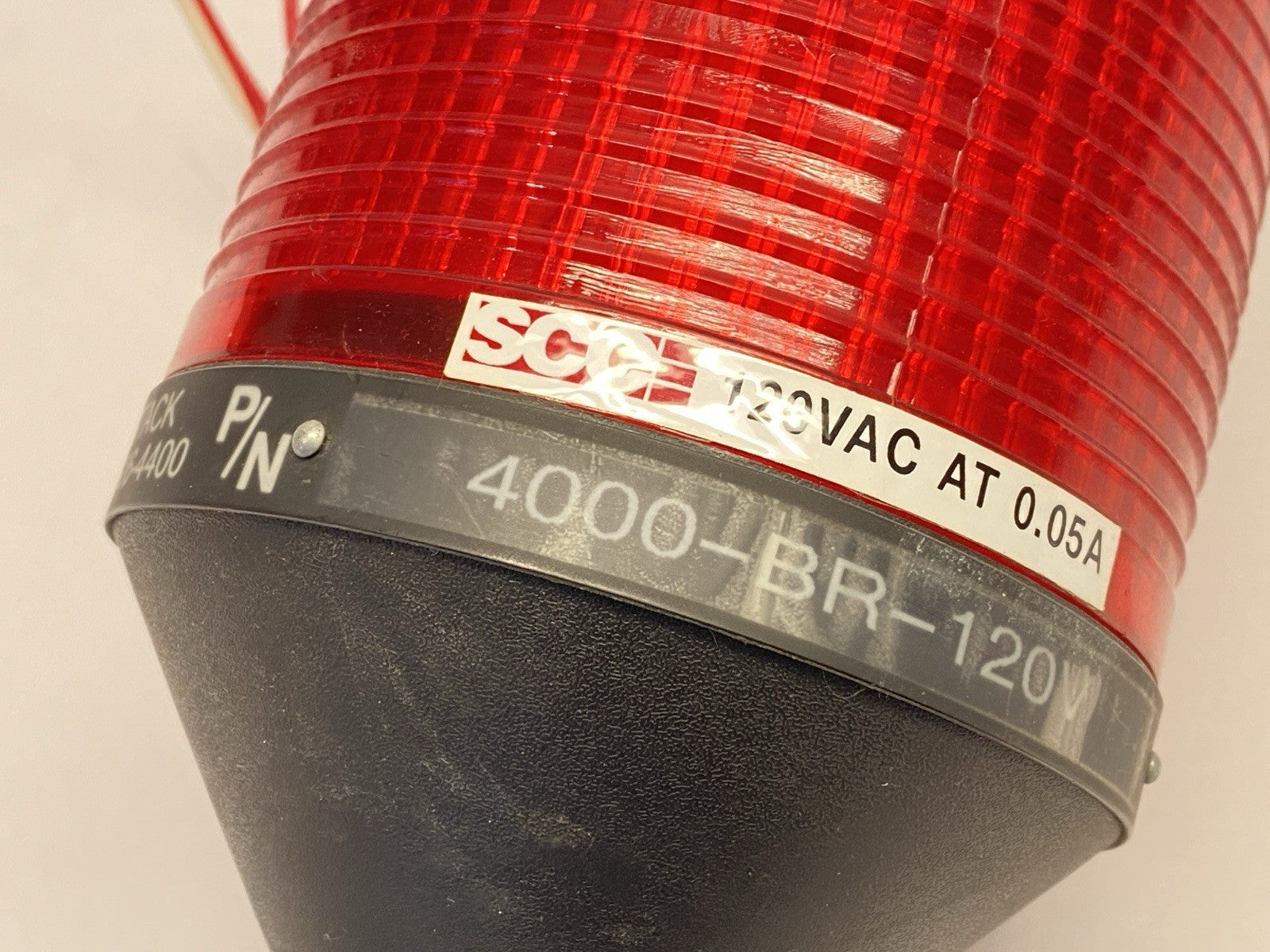 4000-BR-120V | SCC LED Stack Light Red .05A 120VAC - Used - Maverick Industrial Sales