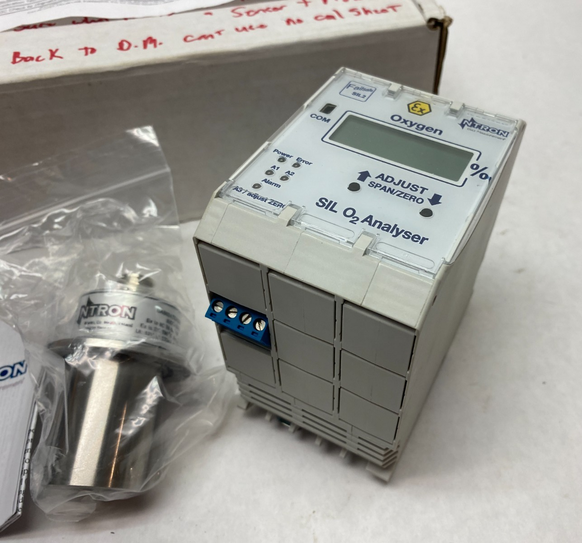 NTron Gas Measurement 06-799 SilO2 Oxygen Analyser & Sensor SILO2 Model 109 - Maverick Industrial Sales