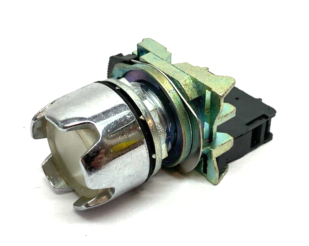 Allen Bradley 800FM-LG7 Shielded Momentary Push Button Illuminated WHITE 1 Cont - Maverick Industrial Sales