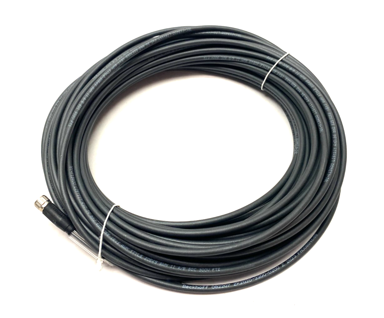 Beckhoff ZK2020-3200-0200 Single Ended Power Cable M8 4-Pin to Leads, 20m Length - Maverick Industrial Sales