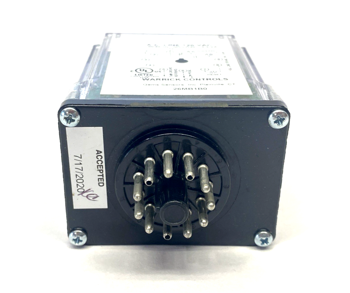 Warrick Controls GEMS Liquid Level Controller/Relay, 11-Pin Socket Plug-In - Maverick Industrial Sales