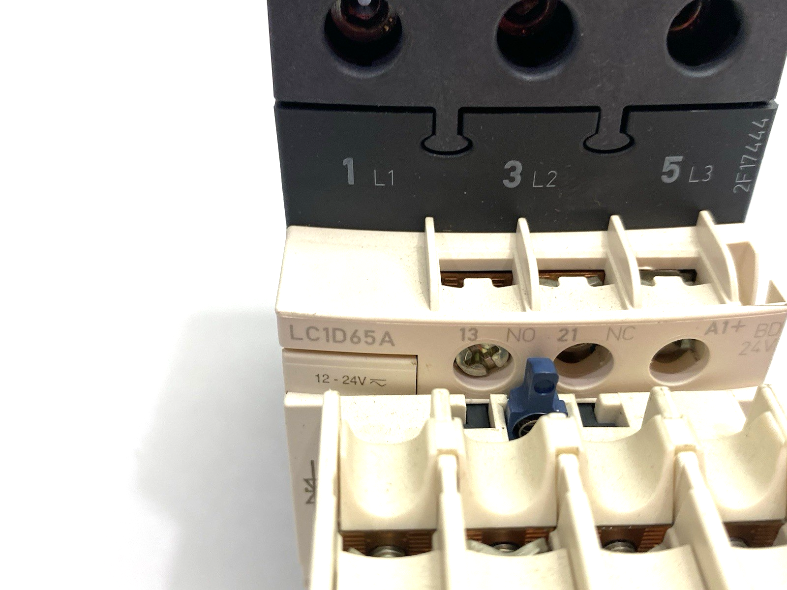 LC1D65A | Schneider Electric TeSys Contactor 65A 3-Pole w/ LADN22 Aux. Contact - Used - Maverick Industrial Sales