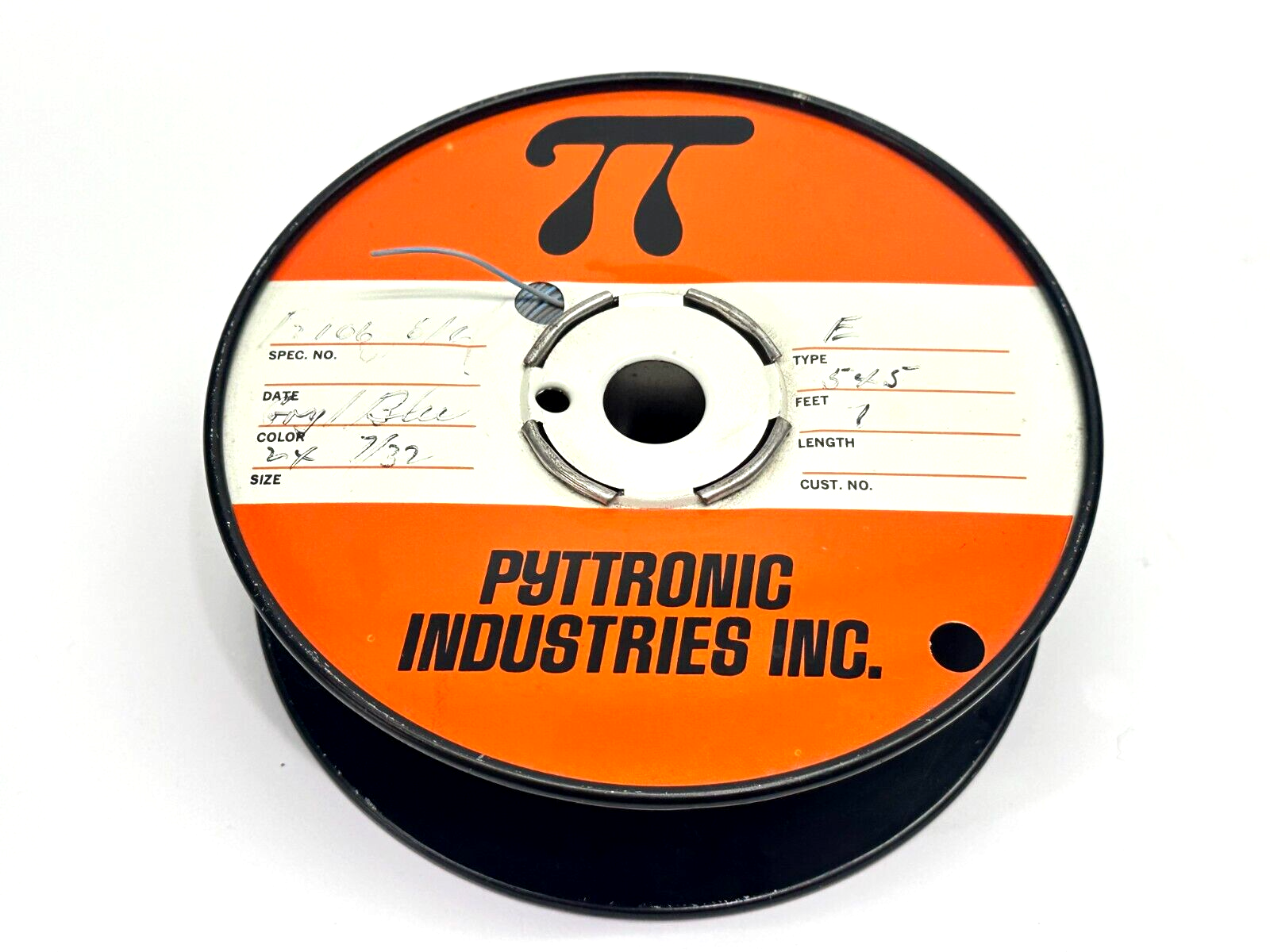Pyttronic Industries P2106-8/6 Hook-Up Wire Type E 24 AWG Grey/Blue 1lb Spool - Maverick Industrial Sales