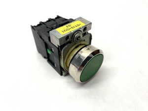 3SU1152-0AB40-1FA0 | Siemens  Illuminated Pushbutton Green DAMAGED BUTTONHEAD- Used