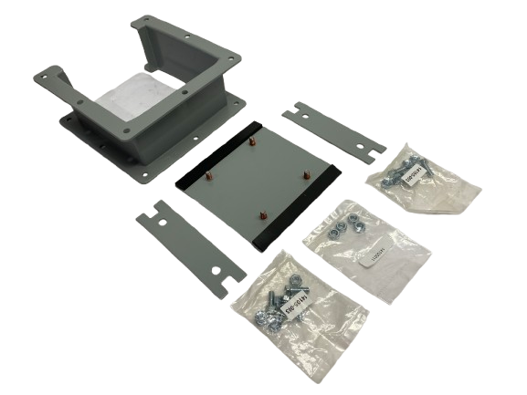 Hoffman F66LN3 Nipple Lay-in Hinged-Cover Gray 6" x 6" x 3" 19950 - Maverick Industrial Sales